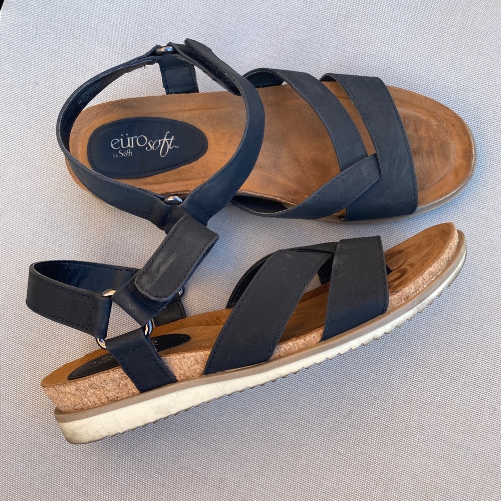 Eurosoft Lynelle Wedge Sandal Black ES0023401